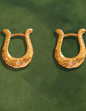 Vintage Horseshoe Hoop Earrings