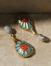 Colorful Glazed Teardrop Earrings