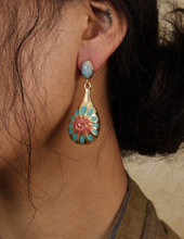 Colorful Glazed Teardrop Earrings