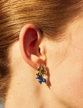 Blue Zircon Blossom Drop Earrings