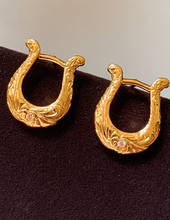 Vintage Horseshoe Hoop Earrings