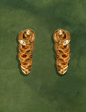 Textured Caterpillar Fringe Earrings