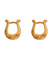 Vintage Horseshoe Hoop Earrings