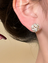French Garden Flower Stud Earrings