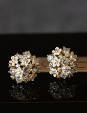 French Garden Flower Stud Earrings
